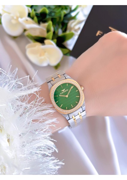 Çelik Kordon Iyon Kaplama Kasa 3 Atm Suya Dayanıklı Kadın Kol Saati+Bileklik BFL21366-D10 fiyatları