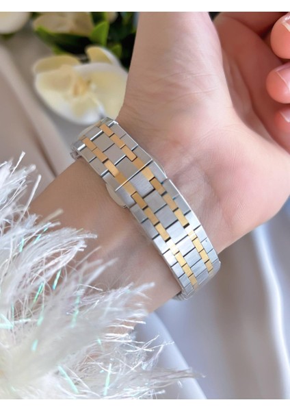 Çelik Kordon Iyon Kaplama Kasa 3 Atm Suya Dayanıklı Kadın Kol Saati+Bileklik BFL21366-D10 modelleri