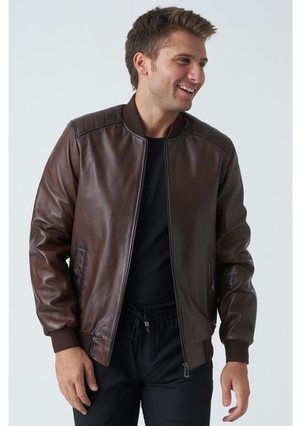 Bangor 5006 Slim Fit Kolej Kuzu Derisi Mont Fındık