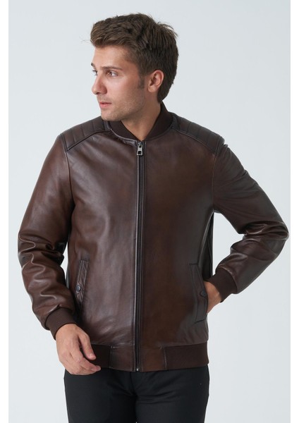 Bangor 5006 Slim Fit Kolej Kuzu Derisi Mont Fındık modelleri