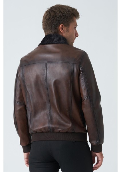 Armagh 5005 Slim Fit Torba Cep Kuzu Derisi Mont Fındık fırsatları