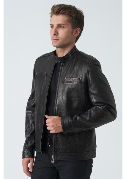 Bath 5007 Aleko Slim Fit Kuzu Derisi Mont Siyah fiyatları