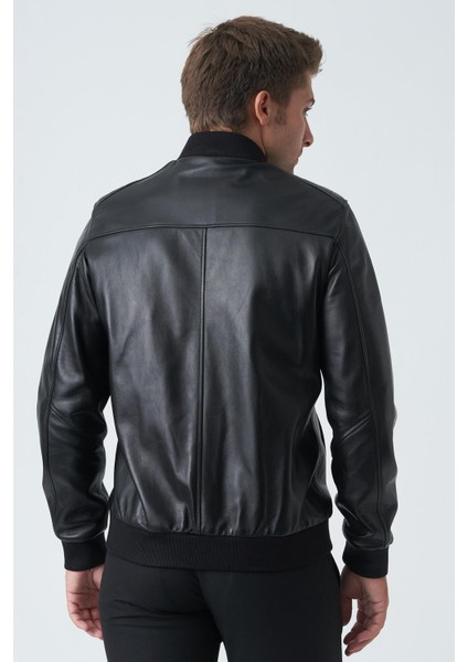 Bangor 5006 Slim Fit Kolej Kuzu Derisi Mont Siyah fırsatları
