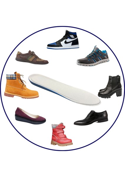 Memory Foam Extra Konfor Ayakkabı Tabanı, Hafızalı Kadın Erkek Spor Ayakkabı, Bot Iç Tabanlık, 1 çift indirimleri