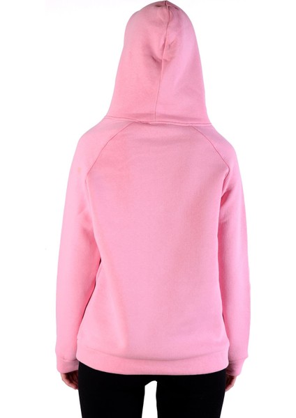 9140M Fermuar Detay Cepli Sweat Pembe