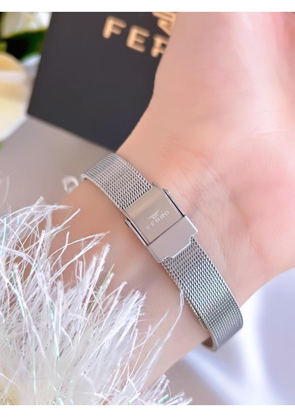 Çelik Kordon Iyon Kaplama Kasa 3 Atm Suya Dayanıklı Kadın Kol Saati+Bileklik BF1618-D modelleri