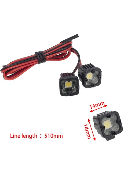 SCX10 90046 1:10 Rc Crawler Için LED Işık I Yüksek Parlaklık 2'si 1 Değiş (Yurt Dışından)
