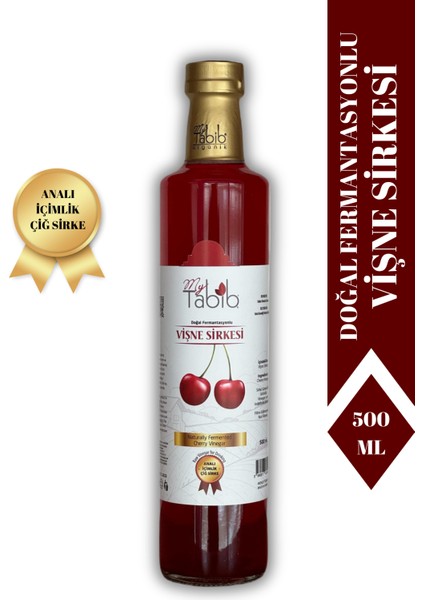 Vişne Sirkesi-Analı – Içimlik – Çiğ Vişne Sirke 500 ml