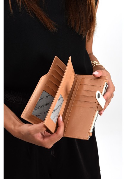 Kadın Bol Kartlıklı Kağıt Para Bölmeli Cüzdan Kartlık 10CMX18CM MDS1091 modelleri