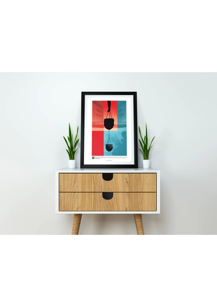 Soyut Renkli Tablo, Ofis Için Poster