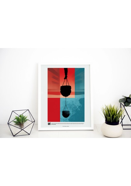 Soyut Renkli Tablo, Ofis Için Poster