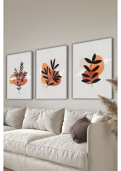Dekoratif 3 Parça Kanvas Tablo - 3CNVS14