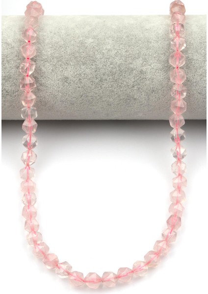 Pembe Kuvars Doğal Taş Dizi Hexagonel Kesim fiyatları