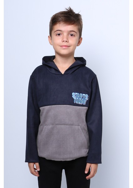 Erkek Çocuk Kapşonlu Sweat Baskılı Cepli C34 fiyatları