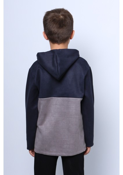 Erkek Çocuk Kapşonlu Sweat Baskılı Cepli C34 modelleri