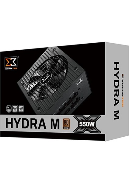 EN44207 Hydra M 550 550W Full Modular 80 Plus Bronze Aktif Pfc Power Supply