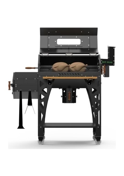 Quartz Premium Kömürlü Odunlu Mangal Smoker