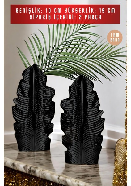 Siyah Dekoratif Vazo Seti Obje Ev Dekorasyon Masa Üstü Dekor Vazo Seti Model 30 modelleri