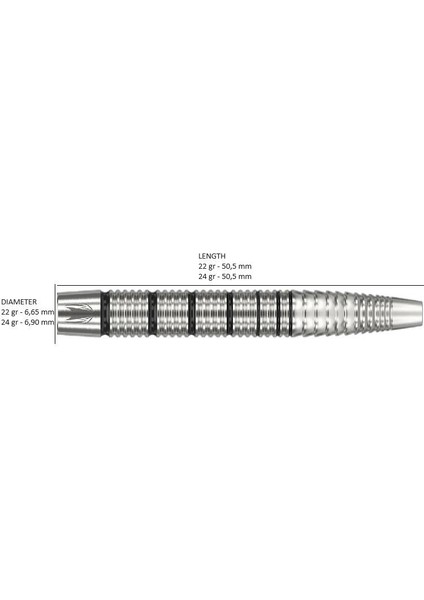 Exo 02 % 90 Tungsten Sp Çelik Uçlu Dart Oku