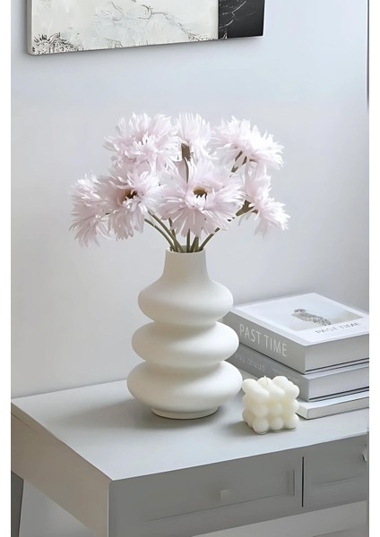 Siyah Dekoratif Vazo Obje Ev Dekorasyon Masa Üstü Dekor Vazo Model 5