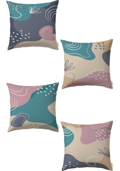 Çiçek 4’lü Kırlent Kılıf DS17