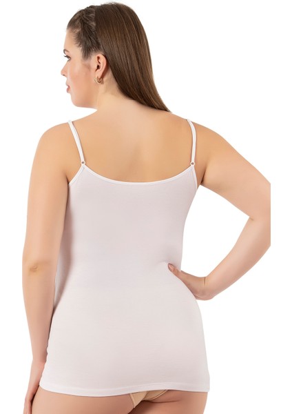 Özkan 25923 6'lı Paket Kadın Viskon Ip Askılı Biyeli Yumuşak Ince Askılı Büyük Geniş Beden Atlet modelleri