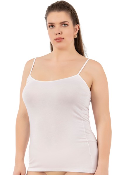 Özkan 25923 6'lı Paket Kadın Viskon Ip Askılı Biyeli Yumuşak Ince Askılı Büyük Geniş Beden Atlet fırsatları