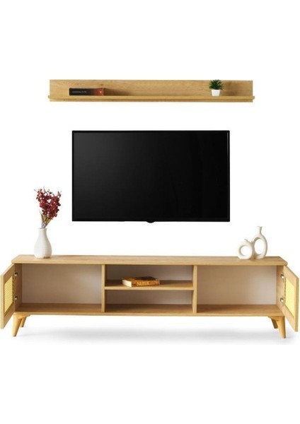 Safir Raflı Dolaplı Tv Ünitesi 180CM