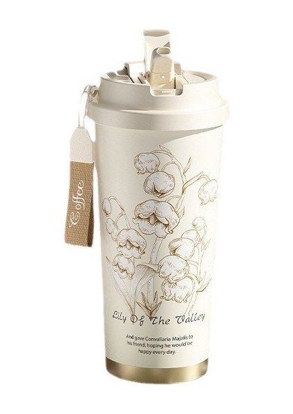 Yüksek Görünümlü Seramik Astar 316 Paslanmaz Çelik Pipetli Bardak (Yurt Dışından)