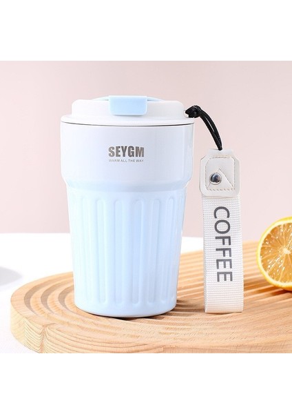 400 ml Internet Ünlü Yeni Kadın Termos Bardak Iyi Görünüyor 304 Paslanmaz Çelik Basit Su Bardağı Taşınabilir Araba Ofis Kahve Fincanı (Yurt Dışından)