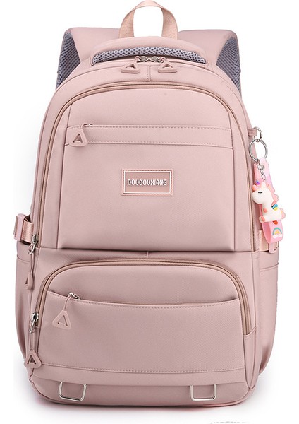 Orta ve Lise Öğrencileri Için Kadın Büyük Kapasiteli Okul Çantası, Çok Bölmeli Seyahat Sırt Çantası (Yurt Dışından)