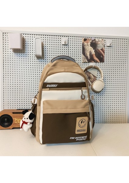 Erkek Üniversite Öğrencileri Için Okul Çantaları, Sade ve Şık Sırt Çantaları, Ortaokul ve Lise Öğrencileri Için Geniş Kapasiteli Çiftin Zıt Renkli Sırt Çantaları (Yurt Dışından)