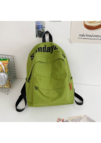 Bayan Lise Öğrencileri, Ortaokul Öğrencileri Için Okul Çantası, Güçlü, Dayanıklı, Geniş Kapasiteli, Çok Yönlü Kampüs Modası Sırt Çantası (Yurt Dışından)