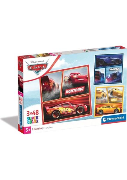 Disney Cars Puzzle 3X48 Parça 25305 fırsatları