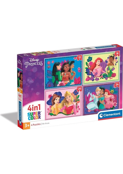 Disney Princess Puzzle 4 In 1 72 Parça 21517 indirimleri