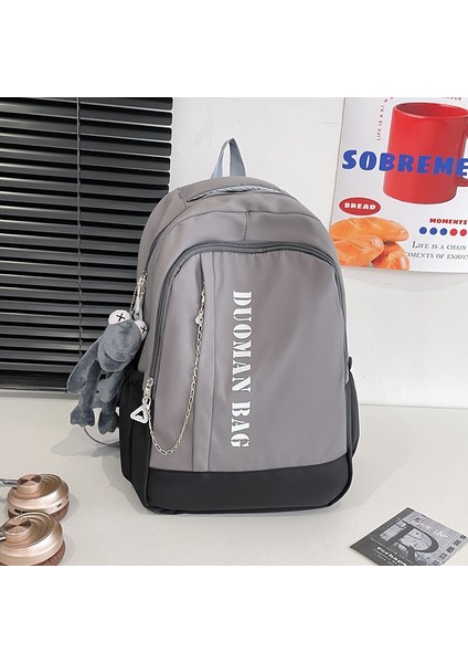 Kız Lise Öğrencileri Için Okul Çantaları, Erkekler Için Sırt Çantaları, Ortaokul Öğrencileri Için Geniş Kapasiteli, Renk Bloklu, Hafif Gündelik Sırt Çantaları (Yurt Dışından)