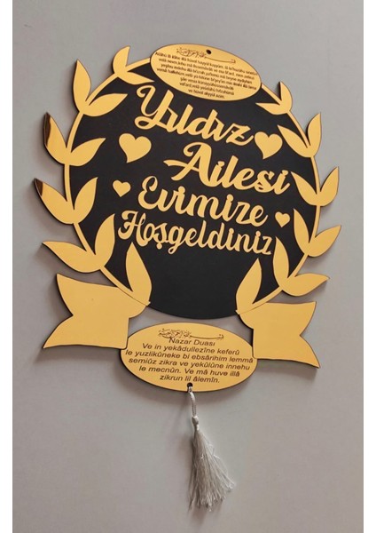 Kapı Süsü Aynalı Pleksi Çok Şık (Kaliteli 1 Sınıf) Kişiye Özel