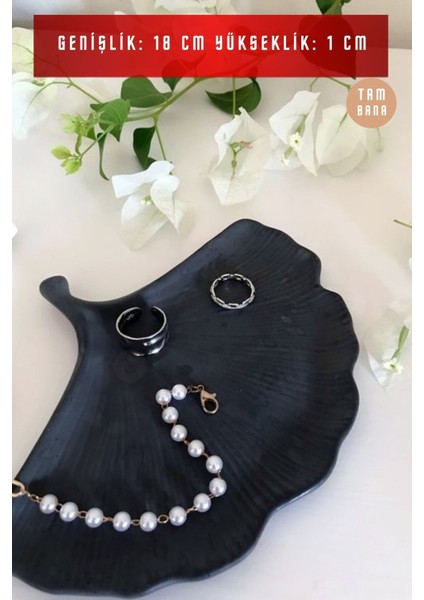 Siyah Sunumluk Takı Tabağı Dekoratif Tepsi Obje Ev Dekorasyon Model 19 modelleri