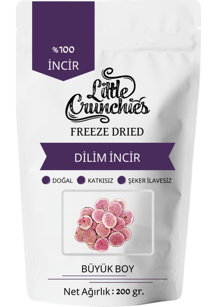 Freeze Dried Dilim Incir - 200 Gr. - Büyük Boy - Dondurularak Kurutulmuş
