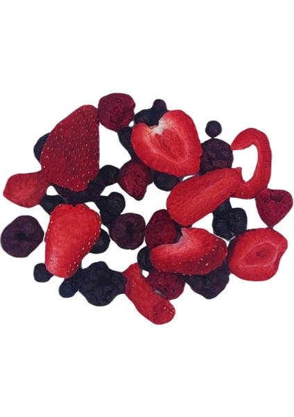 Freeze Dried Berry Mix Bites - 1 Kg. - Büyük Boy - Dondurularak Kurutulmuş 10*100 Gr.