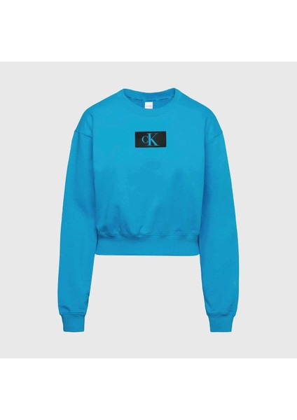 Kadın Mavi Sweatshirt