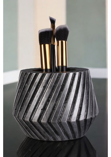 Makyaj Düzenleyici Makyaj Organizeri Makyaj Fırçalığı Gümüş Eskitme Renk Model 21