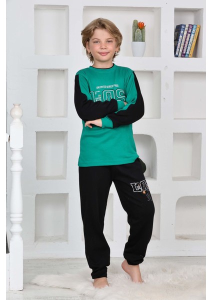 Los Erkek Çocuk Pijama takımı - Yeşil