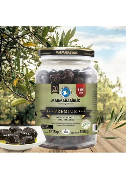 Premium Xl Siyah Zeytin 1000 gr Cam Pet fiyatları