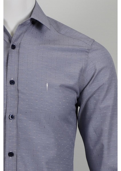 Uzun Kol Slim Fit Desenli Gömlek fiyatları