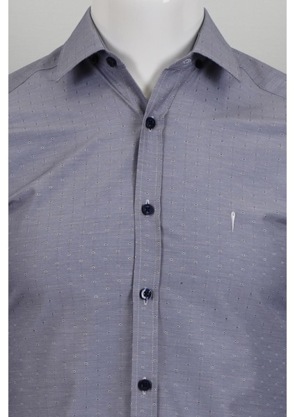 Uzun Kol Slim Fit Desenli Gömlek modelleri