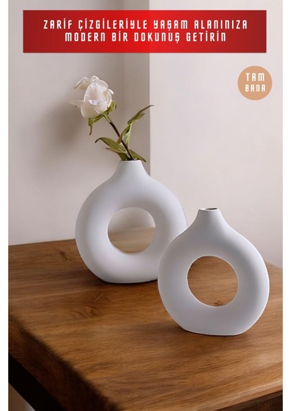 Dekoratif Vazo Seti Obje Ev Dekorasyon Masa Üstü Dekor Vazo Seti Model 23 fiyatları