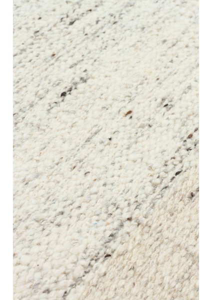 Pune Kilim Pun 07 Ivory El Emeği ile Yeni Zelanda Yünü ile Üretilen Modern El Dokuma Kilim fırsatları