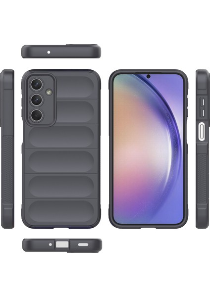 Anti-Düşen Telefon Kılıfı Samsung Galaxy M35 5g Kılıf Yumuşak Tpu Darbeye Dalı Cep Telefonu Kapağı-Koyu Gri (Yurt Dışından)