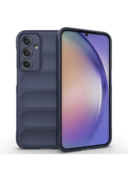 Anti-Düşen Telefon Kılıfı Samsung Galaxy M35 5g Kılıf Yumuşak Tpu Darbeye Dalı Cep Telefonu Kapağı-Koyu Mavi (Yurt Dışından)
